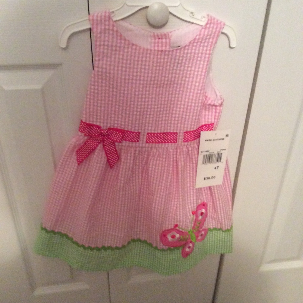 Bonnie Jean Pink Dress 4t NWT